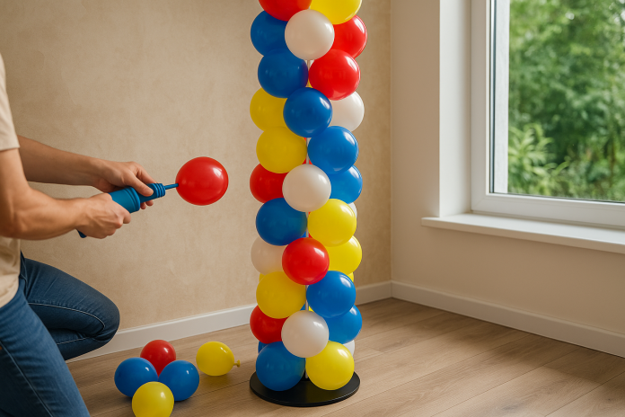 Cum se creează o coloană de baloane Cum se creează o coloană de baloane?