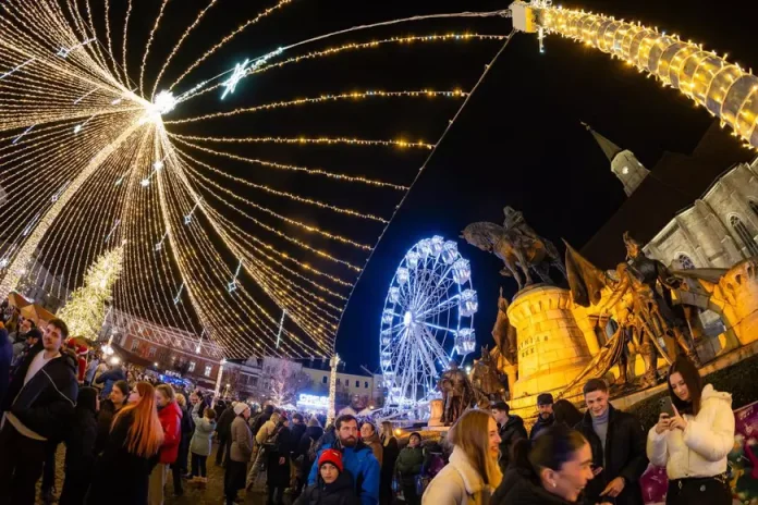 Costul unei porții de ciolan cu iahnie de fasole la Târgul de Crăciun Cluj-Napoca 2025 Costul unei porții de ciolan cu iahnie de fasole la Târgul de Crăciun Cluj-Napoca 2025