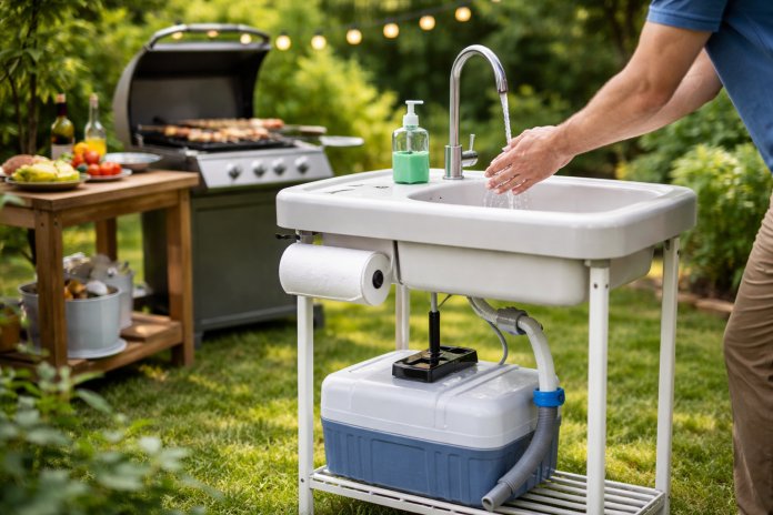 Chiuvete de exterior portabile - avantaje și utilizări Chiuvete de exterior portabile - avantaje și utilizări