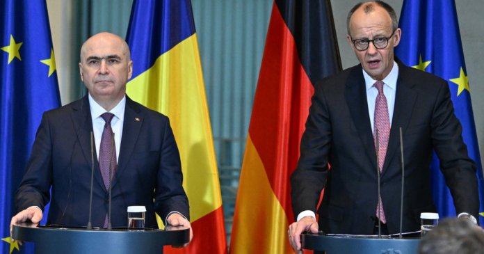 Bolojan și Merz: „Este nevoie de o asumare mai amplă a responsabilității țărilor europene în ceea ce privește bugetele de apărare” Bolojan și Merz: „Este nevoie de o asumare mai amplă a responsabilității țărilor europene în ceea ce privește bugetele de apărare”