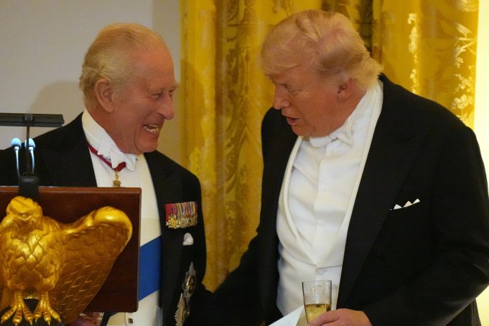 Umorul Regelui Charles la cină cu Trump: „Fără noi, ați vorbi franceză” / „Am încercat să remodelăm Casa Albă în 1814” Umorul Regelui Charles la cină cu Trump: „Fără noi, ați vorbi franceză” / „Am încercat să remodelăm Casa Albă în 1814”