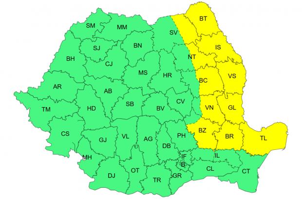 Alertă meteorologică în România: ANM anticipează precipitații abundente, căderi de grindină și furtuni. HARTA regiunilor... Alertă meteorologică în România: ANM anticipează precipitații abundente, căderi de grindină și furtuni. HARTA regiunilor...