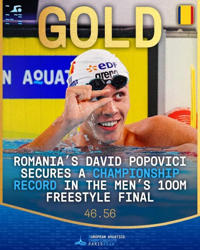 David Popovici, moment remarcabil după obținerea medaliei de aur europene » Răspunsul European Aquatics David Popovici, moment remarcabil după obținerea medaliei de aur europene » Răspunsul European Aquatics