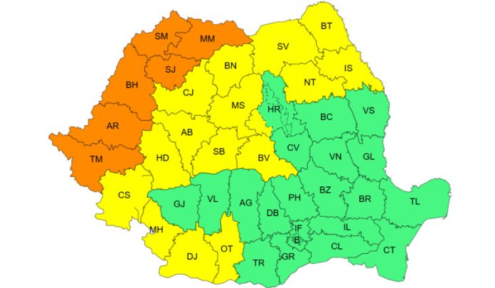 România, în condiții meteorologice extreme: cod roșu de căldură pentru trei județe începând de duminică. Regiunile afectate și informații... România, în condiții meteorologice extreme: cod roșu de căldură pentru trei județe începând de duminică. Regiunile afectate și informații...